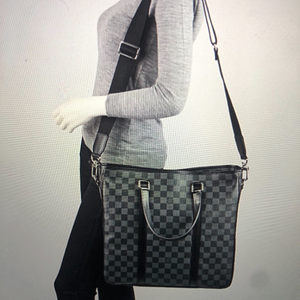 Authentic Louis Vuitton Tadao Damier Graphite Tote